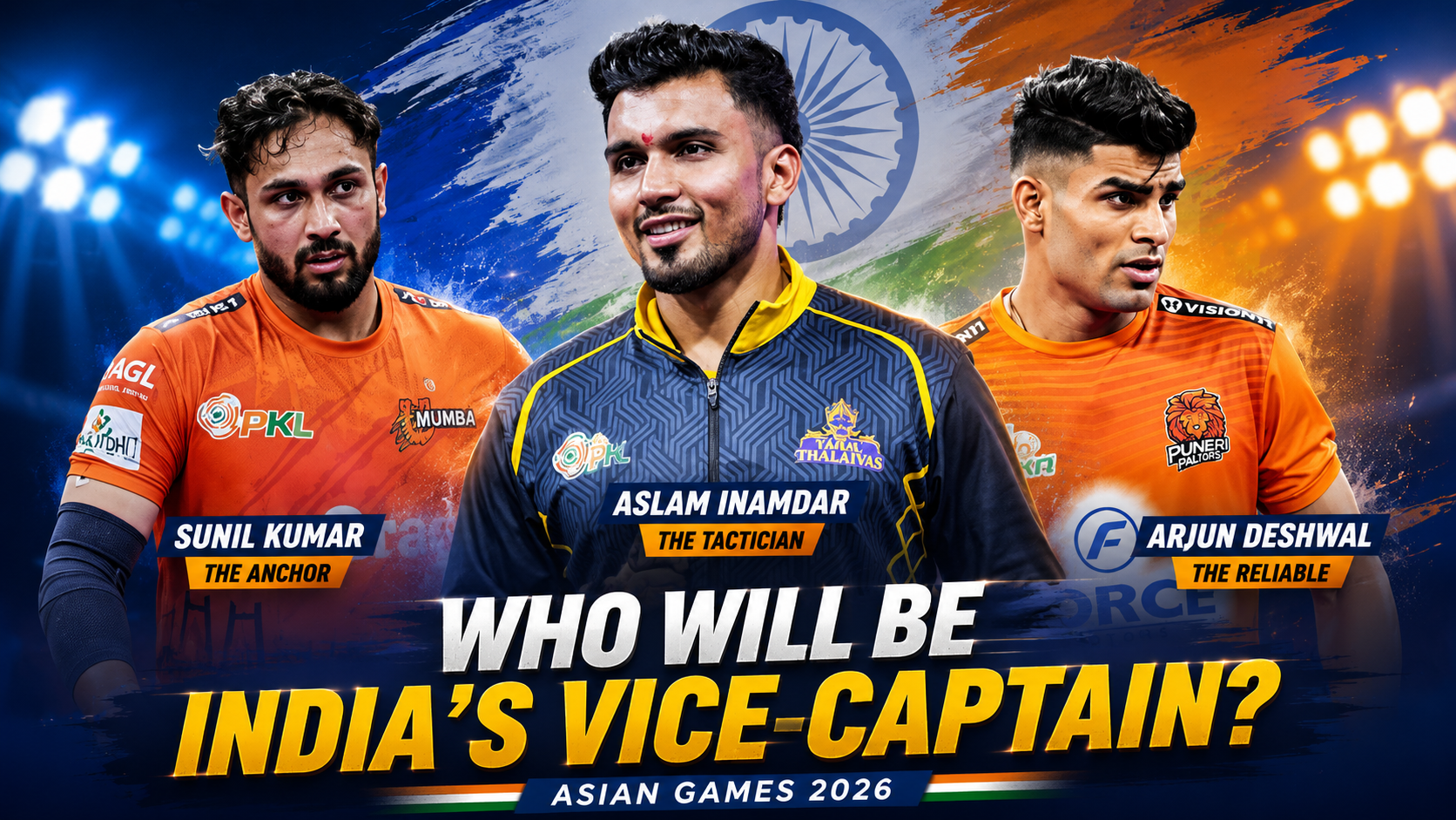 Who Will Be India's Vice-Captain for the Asian Games 2026? Top Contenders Explained