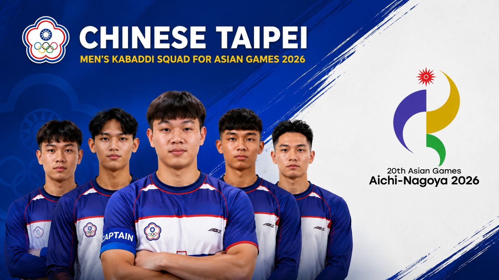 Chinese Taipei Announces Men's Kabaddi Squad for the 20th Asian Games 2026